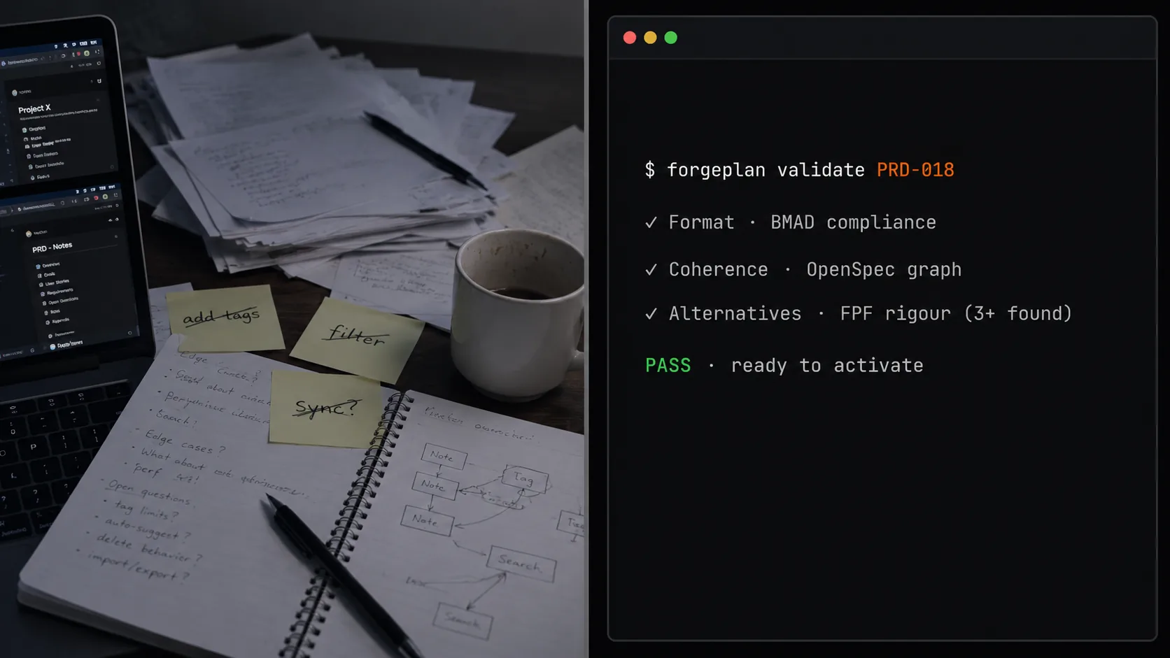 POS terminal for methodologies - what Forgeplan is and why hold four ways of working in one plane