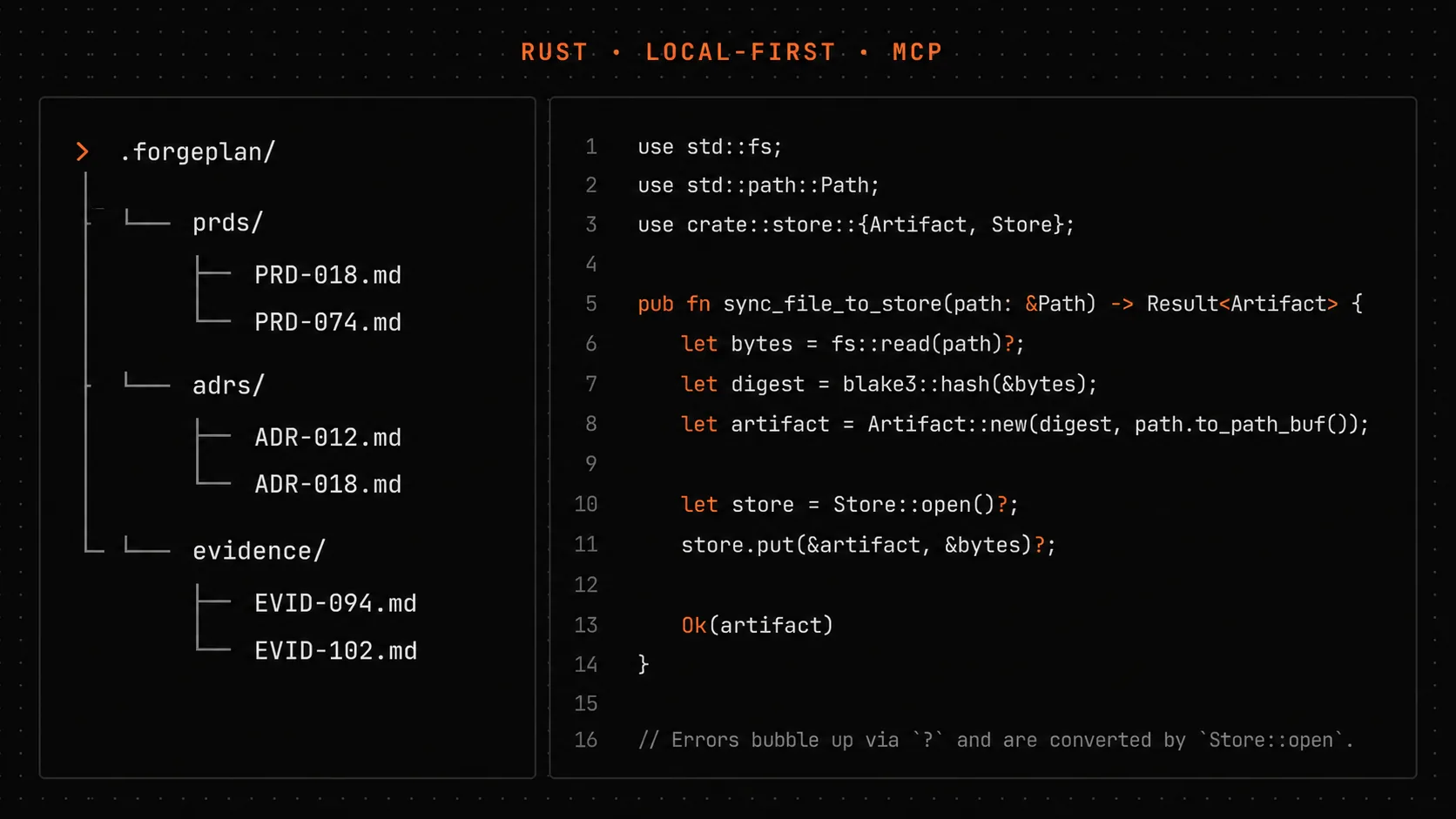 Forgeplan: agent harness for AI coding agents (Rust + LanceDB)